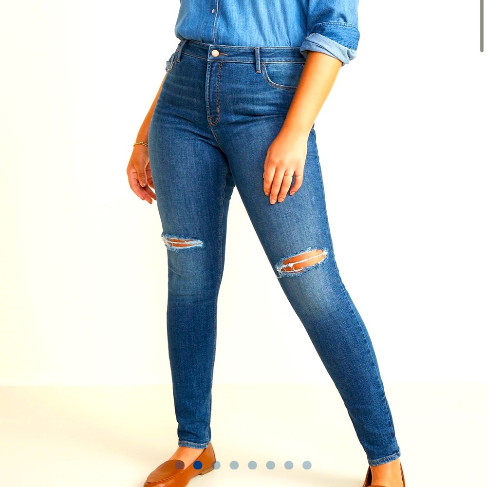 Old Navy Dark blue high rise Rockstar Skinny jeans